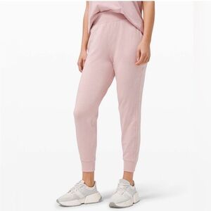 Lululemon Warm Down Pink Speckled Joggers